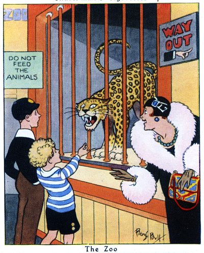 The Zoo, 1936 by René Bull